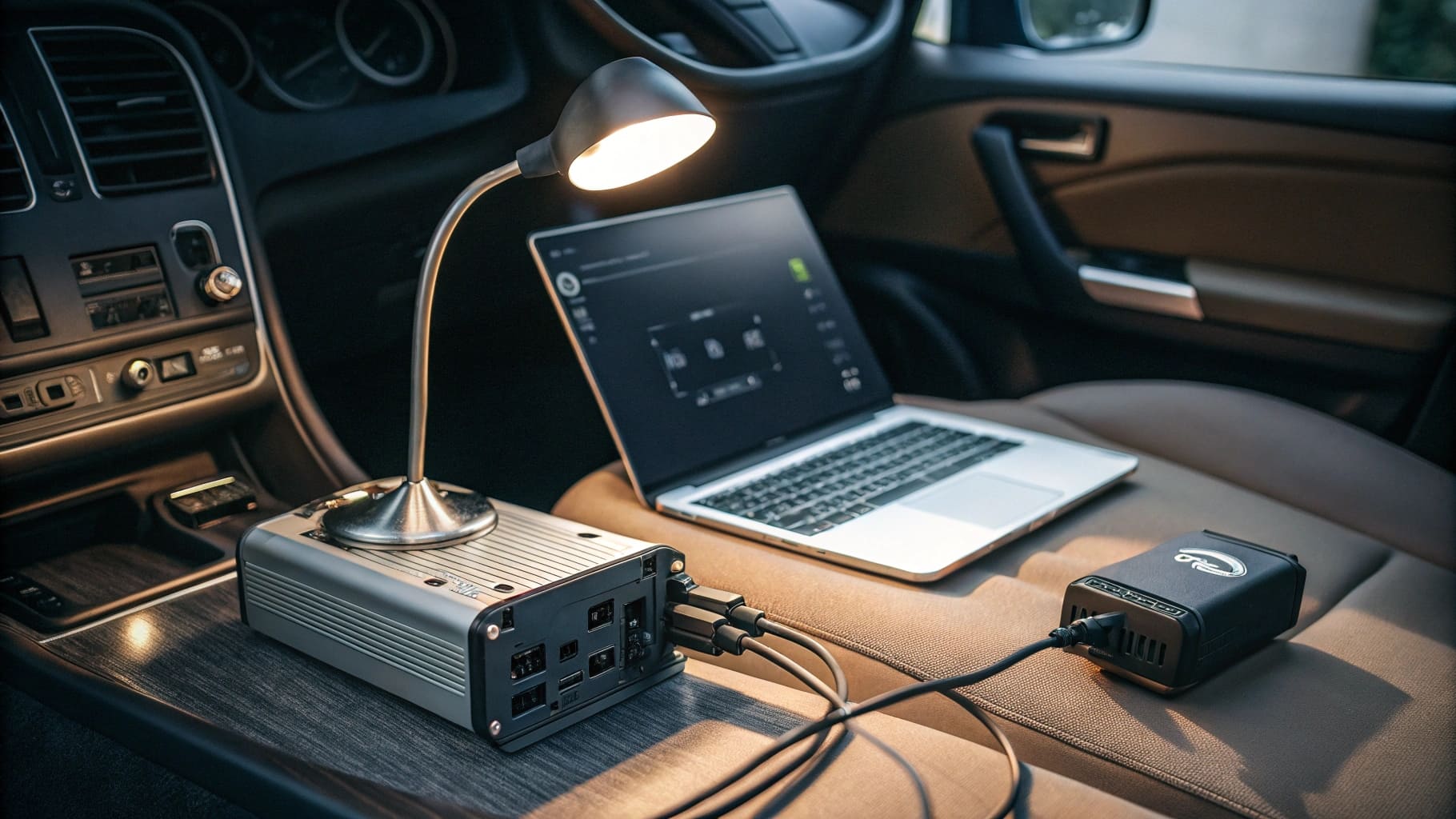 Автомобільний інвертор 12 на 220 для подорожей