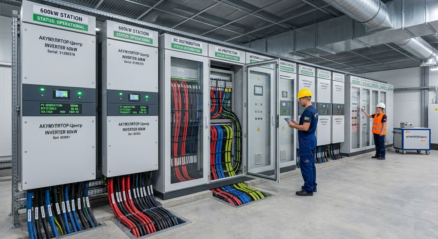 Инверторное оборудование СЭС 600 кВт