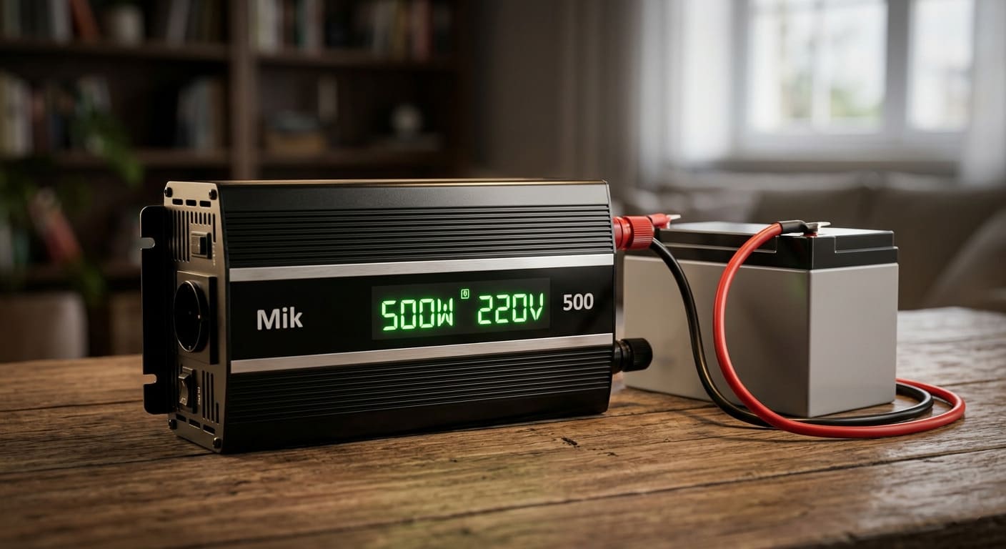 Mik Invertor 500 &mdash; сучасний дизайн та дисплей.