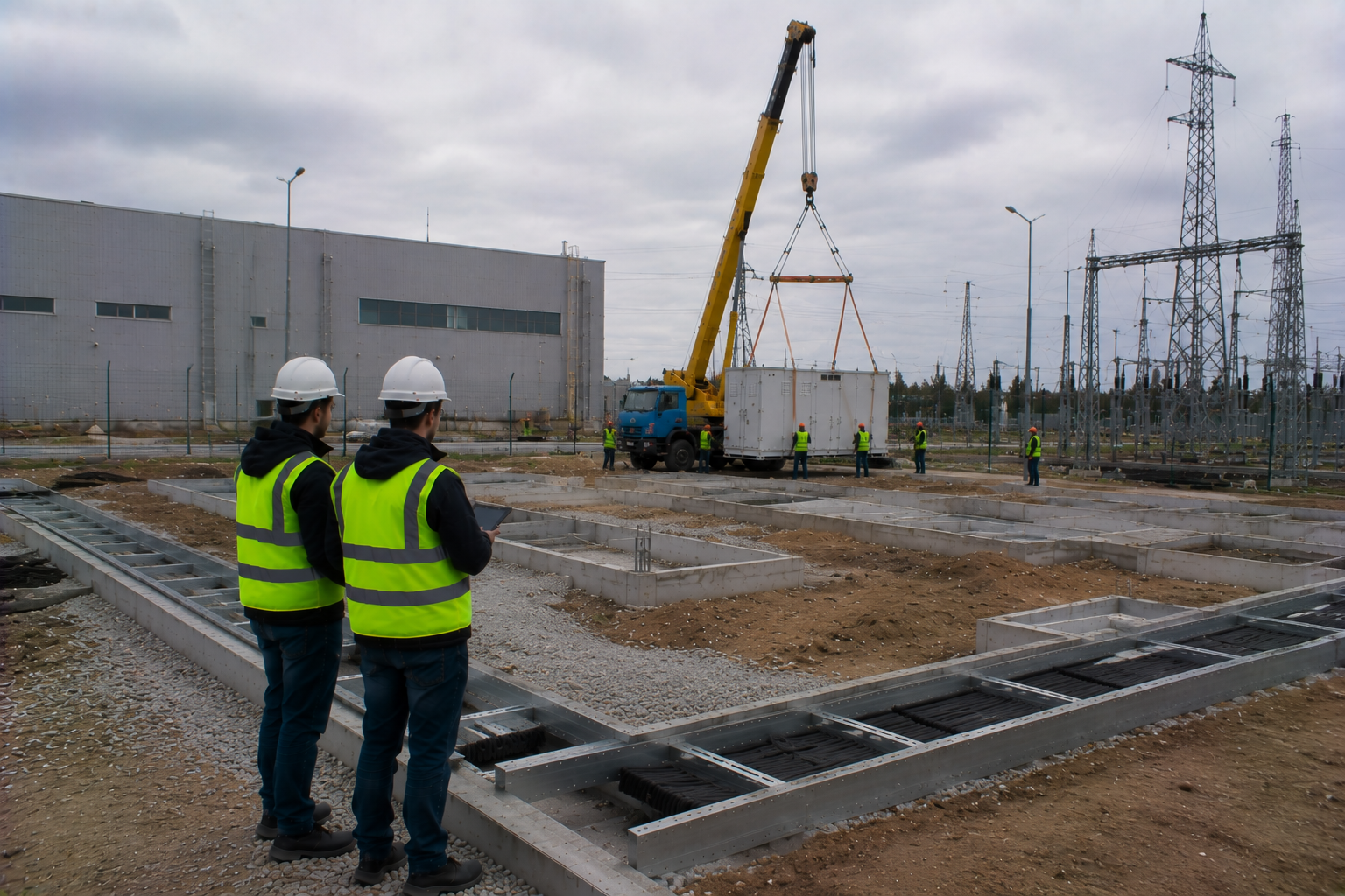 Монтаж ESS 100 кВт: підготовка майданчика та електромонтажні роботи