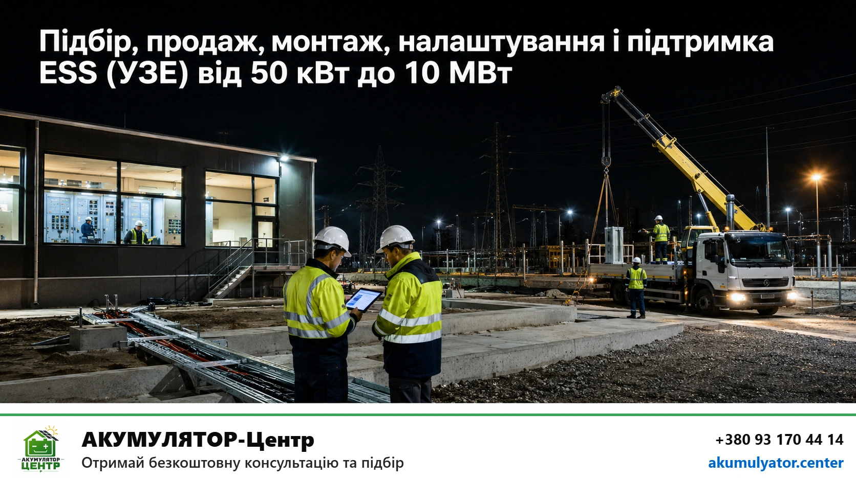 ESS для бізнесу — Market-ready ESS: обладнання, EMS, телеметрія і договори для роботи на ринку