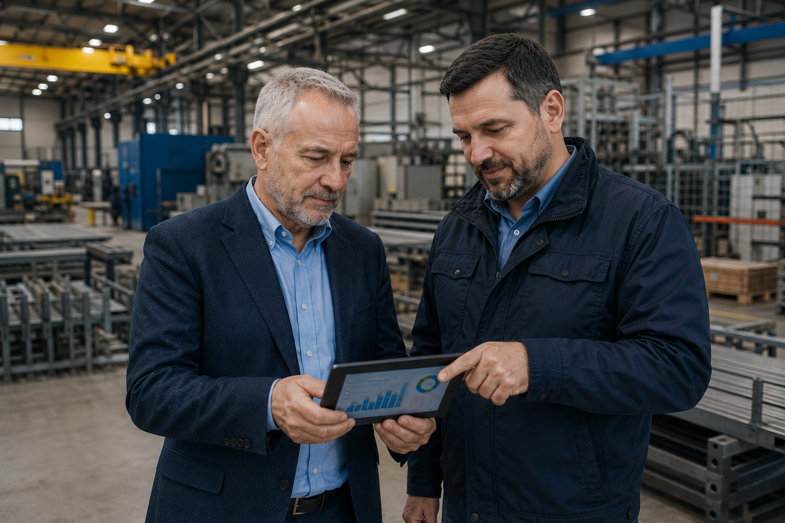 Власник бізнесу аналізує економію після запуску battery energy storage system