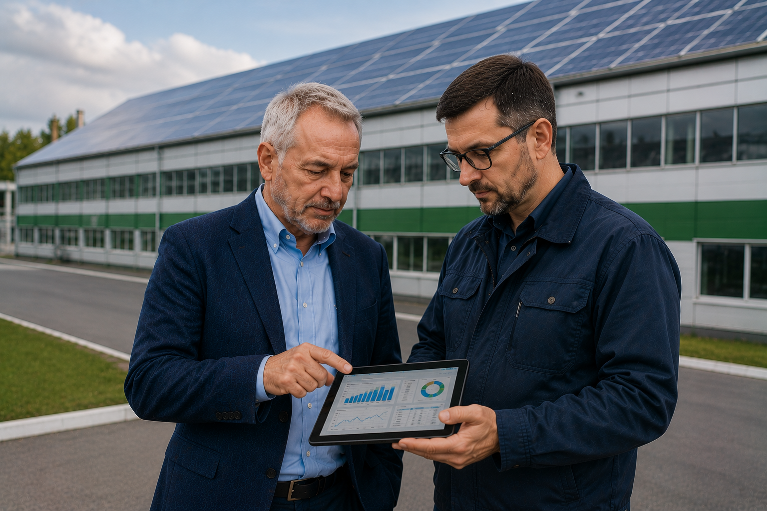 Владелец производства контролирует экономию после запуска ESS 125 кВт