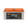 Акумулятор LP LiFePO4 12,8V - 100 Ah (1280Wh) (BMS 80A/40A) пластик LCD для ДБЖ - фото товару 1