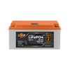 Акумулятор LP LiFePO4 25,6V - 60 Ah (1536Wh) (BMS 80A/40А) пластик LCD - фото товару 1