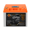 Акумулятор LP LiFePO4 для ДБЖ LCD 12V (12,8V) - 52 Ah (665Wh) (BMS 50A/25А) пластик - фото товару 1