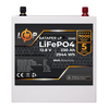 Акумулятор LP LiFePO4 12V (12.8V) - 230 Ah (2944Wh) (BMS 80/40A) метал - фото товару 1