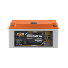 Акумулятор LP LiFePO4 24V (25,6V) - 100 Ah (2560Wh) (BMS 80/40А) пластик LCD для ДБЖ - фото товару 1