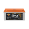 Акумулятор LP LiFePO4 24V (25,6V) - 100 Ah (2560Wh) (BMS 150/75А) пластик LCD - фото товару 1
