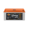 Акумулятор LP LiFePO4 24V (25,6V) - 100 Ah (2560Wh) (BMS 200/100А) пластик LCD - фото товару 1