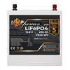 Акумулятор LP LiFePO4 12V (12,8V) - 230 Ah (2944Wh) (BMS 80/40А) метал для ДБЖ - фото товару 1