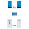 Система накопления энергии HINAESS 157kW : инвертор 90kVA/72kW, Victron MultiPlus-II 15kVA*6, MPPR charge controller, Cerbo GX, UPS 72kW + аккумулятор 157kWh... - фото товара 1