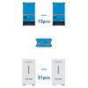 Система накопления энергии HINAESS 301kW : инвертор 135kVA/108kW, Victron MultiPlus-II 15kVA*12, MPPR charge controller, Cerbo GX, UPS 144kW + аккумулятор... - фото товара 1