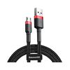 Кабель Baseus Cafule microUSB 1.5A 2M Чорний/Червоний (CAMKLF-C91) - фото товару 1