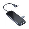 USB Hub Baseus Multi-functional Type-C to USB3.0*3+HD4K+microSD/TF+Type-C PD Сірий (CAHUB-CZ0G) - фото товару 1