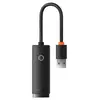 USB Hub Baseus Lite USB-A to RJ45 Ethernet 100Mbps Чорний (WKQX000001) - фото товару 1