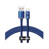Кабель Baseus Crystal Shine USB 2.0 to Type-C 100W 1.2M Синій (CAJY000403) - фото товару 1
