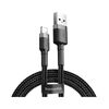 Кабель Baseus Tough USB 2.0 to Lightning 2A 1M Чорний (CALZY-B01) - фото товару 1
