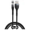 Кабель Baseus Zinc Magnetic USB 2.0 to Type-C 3A 1M Чорний/Сірий (CATXC-MG1) - фото товару 1