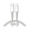 Кабель Baseus High Density Braided Type-C для Lightning PD 20W 1M Білий (CATLGD-02) - фото товару 1
