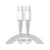 Кабель Baseus High Density Braided Type-C to Type-C 100W 1M Білий (CATGD-02) - фото товару 1
