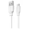 Кабель Remax Suji Pro USB 2.0 to microUSB 2.4A 1M Белый (RC-138m-w) - фото товару 1