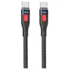 Кабель Remax Lesu Pro Aluminum Alloy Type-C to Type-C PD 100W 1M Черный (RC-187c) - фото товару 1