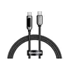 Кабель Baseus Display Fast Charging Type-C to Type-C 100W 1M Чорний (CATSK-B01) - фото товару 1