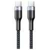 Кабель Remax Sury 2 Type-C to Type-C PD 3А 1M Черный (RC-010-b) - фото товару 1