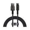Кабель Baseus Tungsten Gold USB 2.0 to Type-C 66W 1M Чорний (CATWJ-B01) - фото товару 1