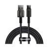 Кабель Baseus Tungsten Gold USB 2.0 to Type-C 66W 2M Чорний (CATWJ-C01) - фото товару 1