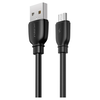 Кабель Remax Suji Pro USB 2.0 to microUSB 2.4A 1M Черный (RC-138m-b) - фото товару 1