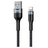 Кабель Remax Sury 2 USB 2.0 to Lightning 2.4A 1M Черный (RC-064i-b) - фото товару 1