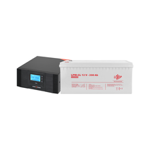 Комплект резервного питания LP (LogicPower) ИБП + гелевая батарея (UPS B1500 + АКБ GL 2400W) - фото товара 1