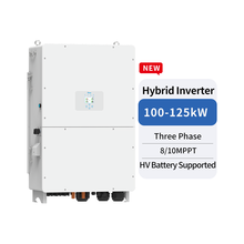 Гибридный инвертор Deye SUN-125K-SG02HP3-EU-GM10 HV 125 кВт, 10 MPPT - фото 1