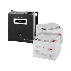 Комплект резервного живлення LogicPower W500 + гелева батарея 1080 Ватт (UPS W500+ АКБ GL 1080W) - фото товару 1