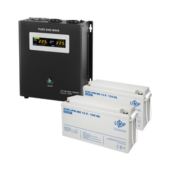 Комплект резервного живлення LP (LogicPower) ДБЖ + мультигелева батарея (UPS W1500 + АКБ MG 4140W) - фото товару 1