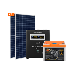 Сонячна електростанція (СЕС) 1.5kW АКБ 2.16kWh (літій) 100 Ah Преміум - фото товару 1