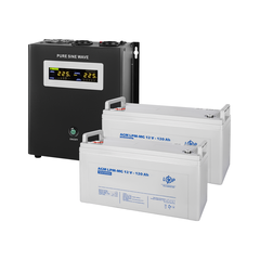 Комплект резервного живлення LP (LogicPower) ДБЖ + мультигелева батарея (UPS W1500 + АКБ MG 3300W) - фото товару 1