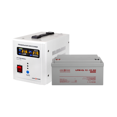 Комплект резервного живлення для котла LP (LogicPower) ДБЖ + гелева батарея (UPS 500VA + АКБ GL 900W) - фото товару 1