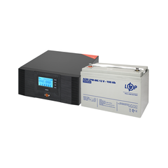 Комплект резервного живлення LP (LogicPower) ДБЖ + мультигелева батарея (UPS B1500 + АКБ MG 1200W) - фото товару 1