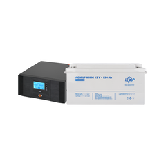 Комплект резервного живлення LP (LogicPower) ДБЖ + мультигелева батарея (UPS B1500 + АКБ MG 1800W) - фото товару 1