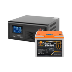 Комплект резервного живлення LP (LogicPower) ДБЖ + літієва (LiFePO4) батарея (UPS B430+ АКБ LiFePO4 1280W) - фото товару 1