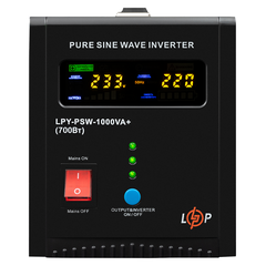 ДБЖ LogicPower LPY-PSW-1000VA+ (700Вт) 10A/20A з правильною синусоїдою 12V
