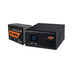 Комплект резервного живлення LP (LogicPower) ДБЖ + літієва (LiFePO4) батарея (UPS 1500VA + АКБ LiFePO4 1280W) - фото товару 1