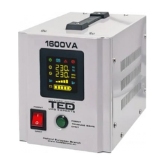 Джерело безперебійного живлення TED Electric 1600ВA/1050Вт - фото товару 1