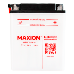 MOTO YB 14L-A1 MAXION (12V, 14A) сух.без електроліту - фото товару 1