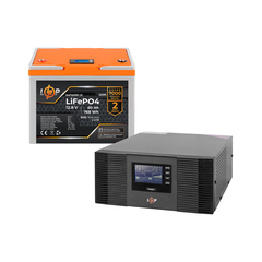 Комплект резервного живлення LogicPower B1500 + літієва (LiFePO4) батарея 768Wh - фото товару 1