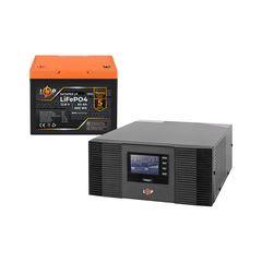 Комплект резервного живлення LogicPower B1500 + літієва (LiFePO4) батарея 819 Wh - фото товару 1
