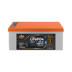 Акумулятор LP LiFePO4 12,8V - 460 Ah (5888Wh) (BMS 200A/200А) пластик LCD Smart BT - фото товару 1